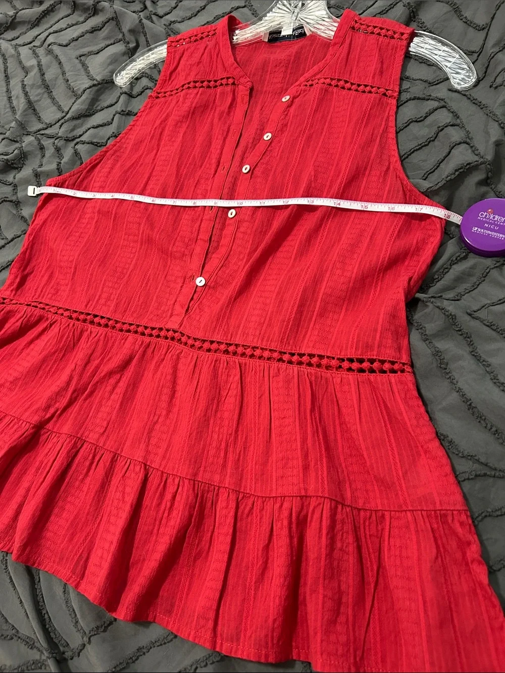 Abercrombie & Fitch Red Top, sz M - Picture 9 of 9